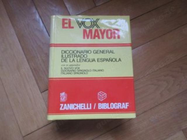 El vox mayor. Diccionario general ilustrado de la lengua espanola  Italiano   spagnolo - 1